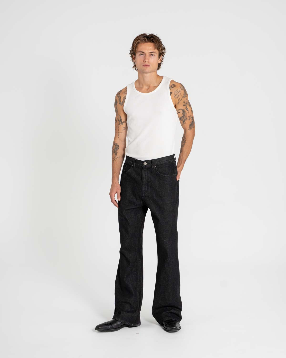 Bootcut jeans black
